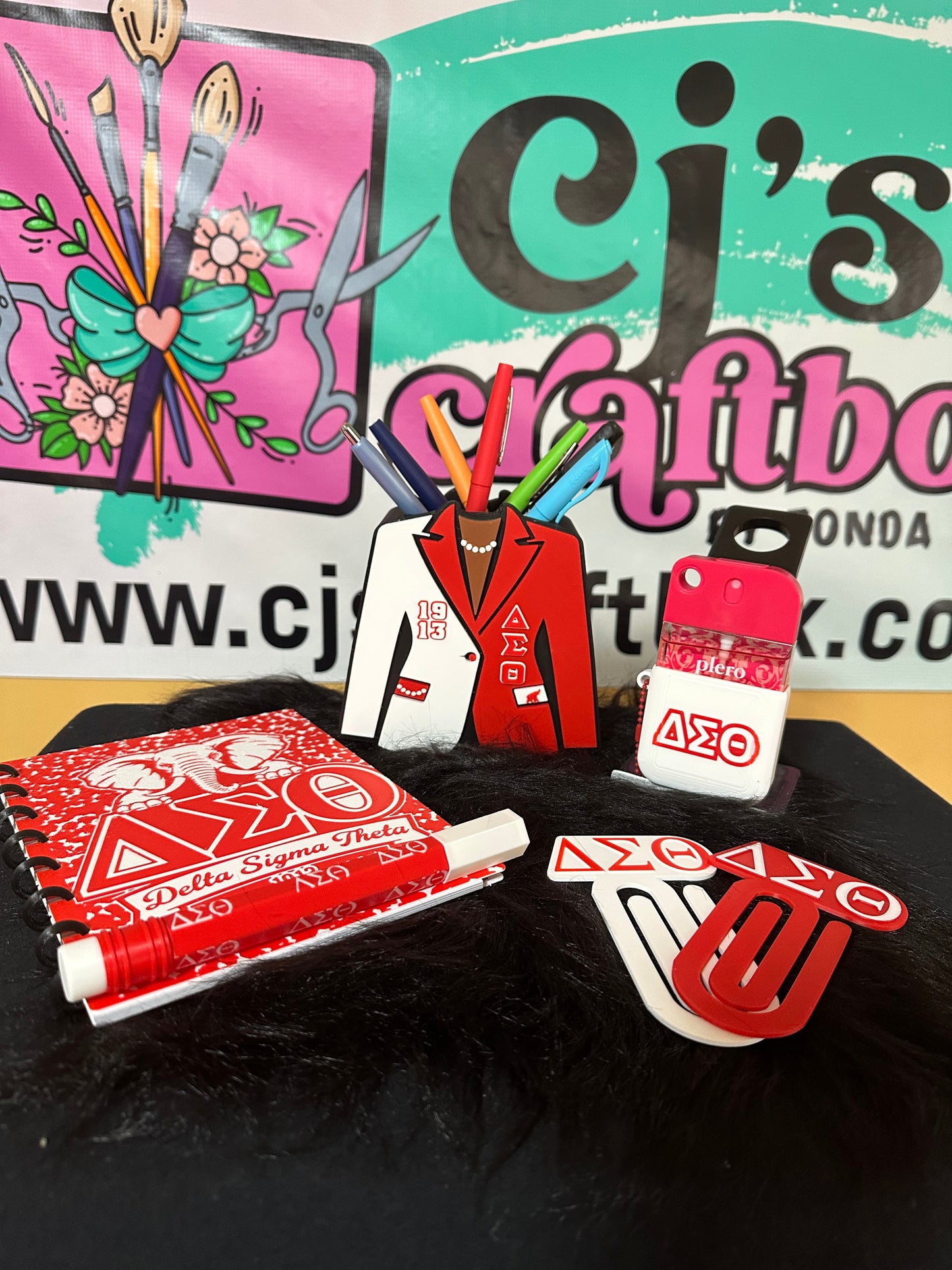 6 Piece Sorority Desk Set